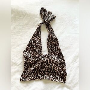 Leopard Print Halter Top
